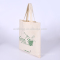 Recycled Durable Printed Natural Color Grocery Canvas Cotton Shopping Tote Bag Promotion For Advertising, Gift, Supermarket
